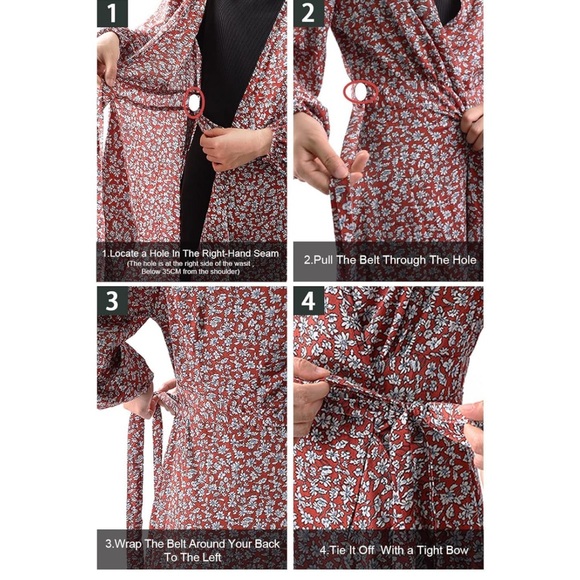 Wrap High Low Dress - Picture 5 of 6